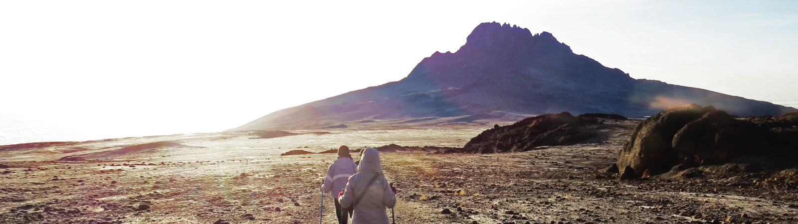 Crossing the Saddle from Horombo to Kibo Hut on the 6-day Marangu route fixed departure.