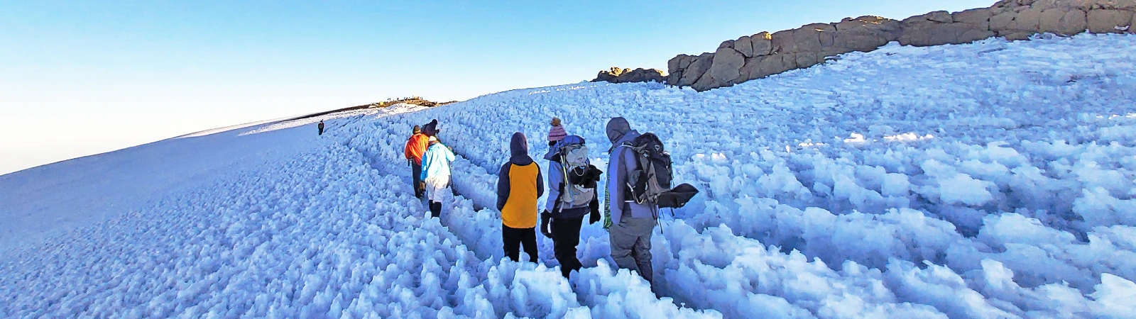 Challenging final ascent on the fast 6-day Umbwe route fixed departure to the summit.