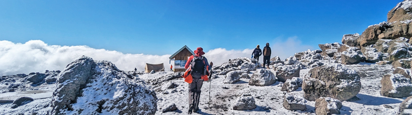 Remote, panoramic view from the 8-day Northern Circuit route trail.